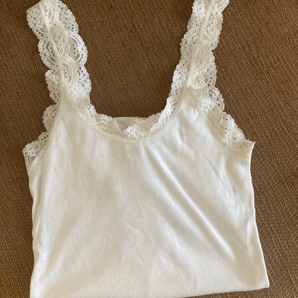 Free! Free with any purchase from my closet. White Hollister Tank Top.